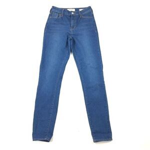 Pacsun Super High Rise Skinniest‎ Medium Blue Wash Jeans Cotton Women 25
